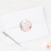 Sticker Rond Alice dans l'Onederland 1er anniversaire Tea Party (Enveloppe)