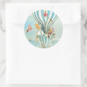 STICKER ROND ALICE IN WONDERLAND THÉ À QUATRE PHOQUES (Sac)