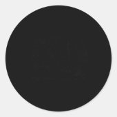 Sticker Rond Alice In Wonderland White Rabbit Shirt Mad Hatter  (Devant)