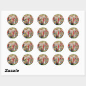 STICKER ROND ALICE RENCONTRE LA REINE DES COEURS (Feuille)