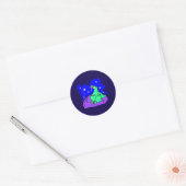 Sticker Rond Alien (Enveloppe)