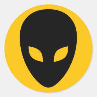 Sticker Rond alien