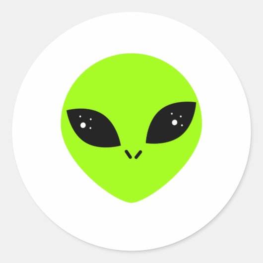 Sticker Rond Alien (Devant)
