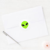 Sticker Rond Alien (Enveloppe)