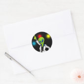 Sticker Rond Alien Disco (Enveloppe)