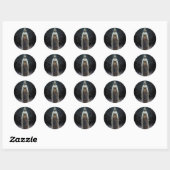 Sticker Rond Alien Fae Imaginaire Sci-Fi (Feuille)