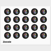 Sticker Rond Alien gay (Feuille)
