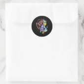 Sticker Rond Alien gay (Sac)