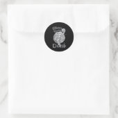 Sticker Rond Alien Slam Dunk Actif (Sac)