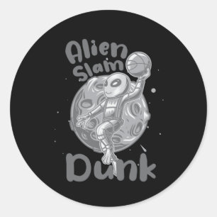 Sticker Rond Alien Slam Dunk Actif