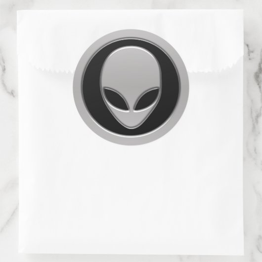 Sticker Rond Alien spatial (Sac)