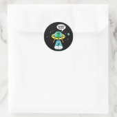 Sticker Rond Aliens (Sac)