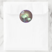 Sticker Rond Aliens gris (Sac)