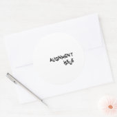 Sticker Rond Alignment Issue Minimalist Tech (Enveloppe)