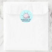 Sticker Rond Alimenté par Cupcakes (Sac)