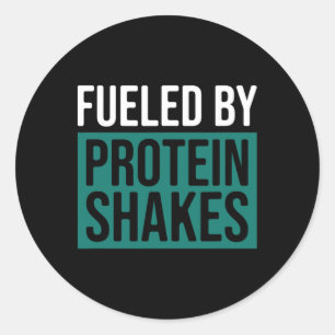 Sticker Rond Alimenté Par Des Réactions De Protéines