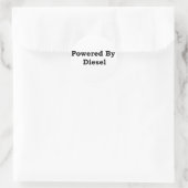 Sticker Rond Alimenté Par Diesel (Sac)