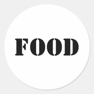 Sticker Rond Aliments génériques et boissons Fournitures de fêt