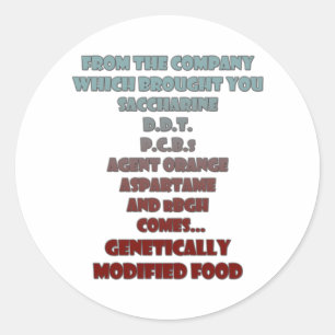 Sticker Rond Aliments GM