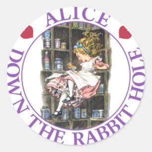 STICKER ROND ALIQUEZ LE TROU DE RABBBIT