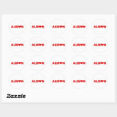Sticker Rond Alison Love (Feuille)