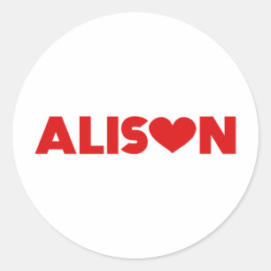 Sticker Rond Alison Love