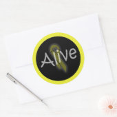 Sticker Rond alivesticker (Enveloppe)