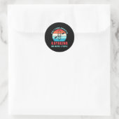 Sticker Rond All I Care About Is Kayaking (Sac)