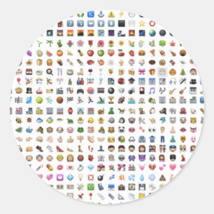 Sticker Rond All iPhone / iOS emojis