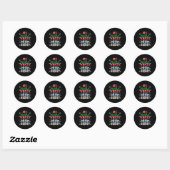 Sticker Rond All Mama Wants Is A Silent Night Funny Mom Christm (Feuille)