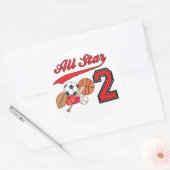 Sticker Rond All Star Sports 2e anniversaire (Enveloppe)
