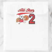 Sticker Rond All Star Sports 2e anniversaire (Sac)