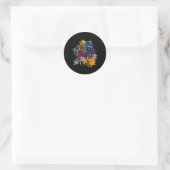 Sticker Rond All Things Video Game Controller 1 (Sac)