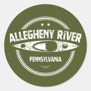 Sticker Rond Allegheny River, Pennsylvanie