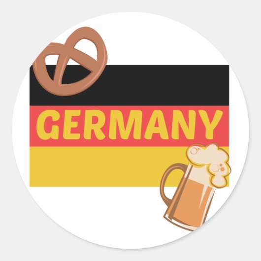 Sticker Rond Allemagne (Devant)