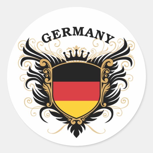 Sticker Rond Allemagne (Devant)