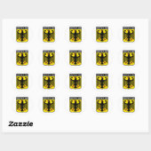 Sticker Rond Allemagne (Feuille)