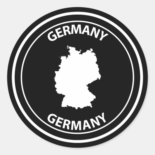 Sticker Rond Allemagne (Devant)