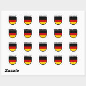 Sticker Rond Allemagne (Feuille)