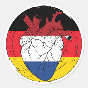 Sticker Rond Allemagne allemande Koningsdag Hollandais Pays-Bas