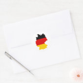 Sticker Rond Allemagne DE (Enveloppe)