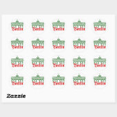 Sticker Rond Allemagne de Berlin (Feuille)