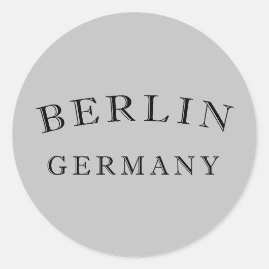 Sticker Rond Allemagne de Berlin (Devant)