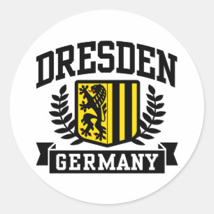 Sticker Rond Allemagne de Dresde