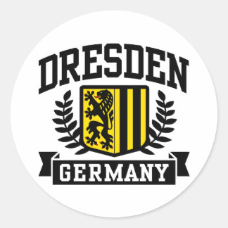 Sticker Rond Allemagne de Dresde