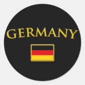 Sticker Rond Allemagne d'or (Devant)