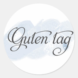 Sticker Rond Allemand - Balise Guten