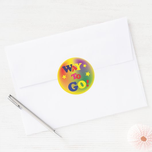 Sticker Rond Aller (Enveloppe)