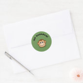 Sticker Rond aller bananes (Enveloppe)