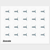 Sticker Rond Aller plus haut objectif plus sûr (Feuille)
